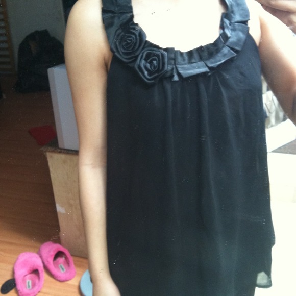 Black sheer top