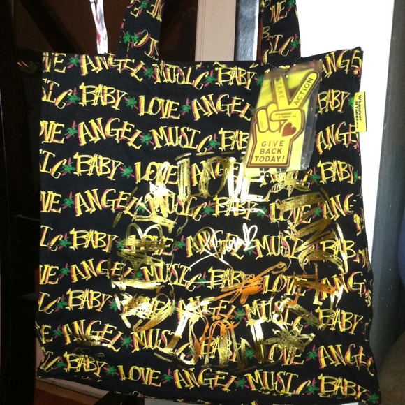 L.A.M.B canvas tote