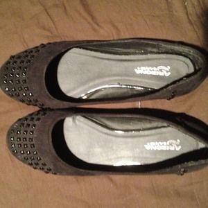 Arizona Jeans Black Studed Flats