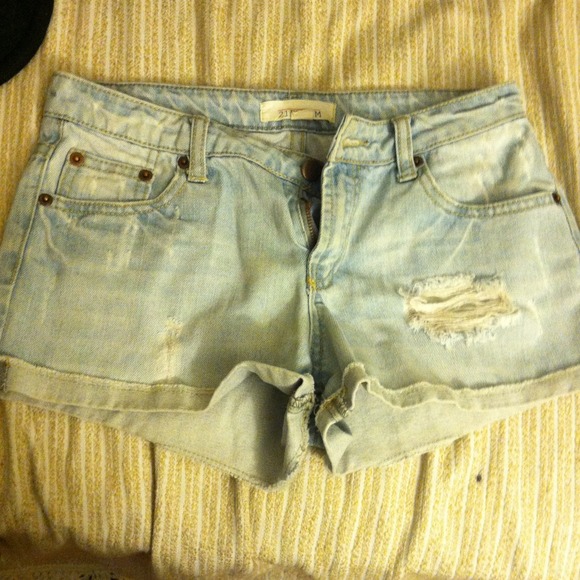 Denim shorts