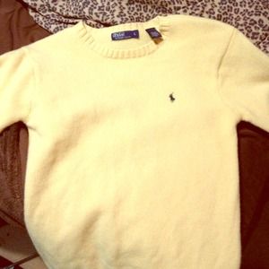 yellow polo by Ralph Lauren.