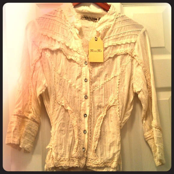 Miss Me top! Brand new! Reduced!!!