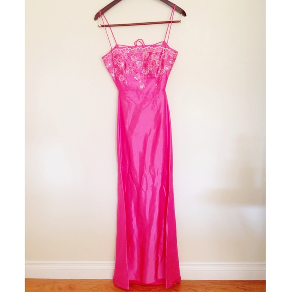 Coral Pink Formal Prom Dress