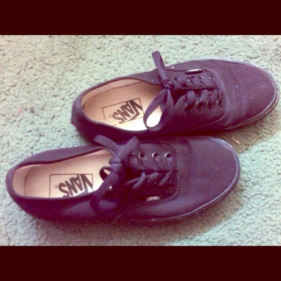 All black vans.