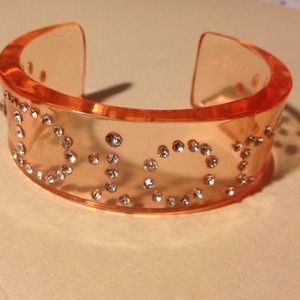 Dior Lucite cuff bangle