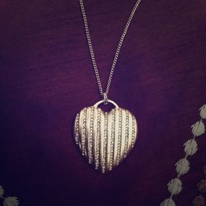 Fossil Heart Pendant necklace