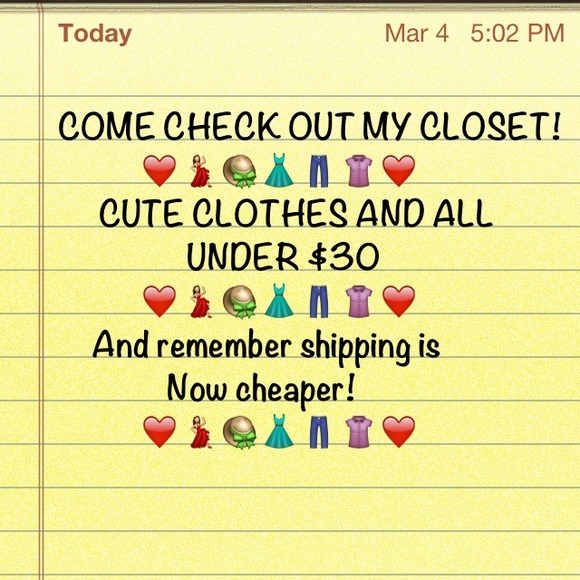 💥COME CHECK OUT MY CLOSET!💥 - Picture 1 of 1