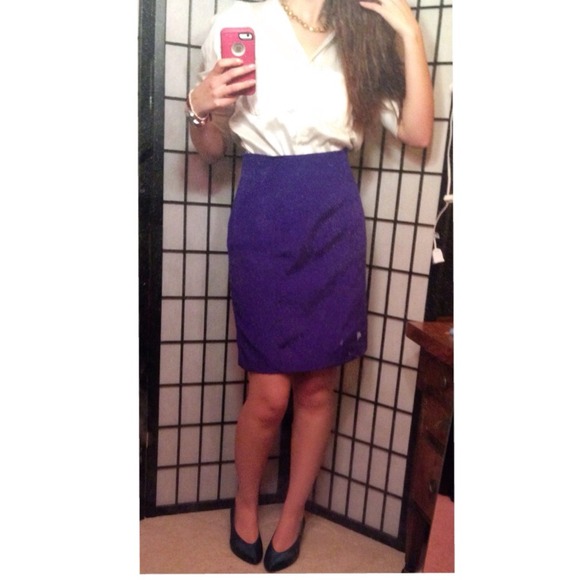 Purple sexy pencil skirt!