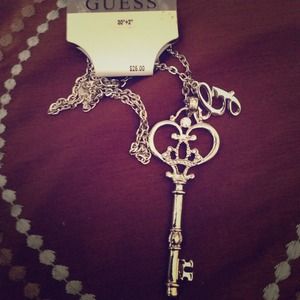 Guess key necklace