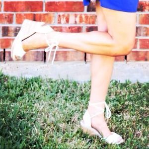 SOLD!!!!!! White Summer Sandals