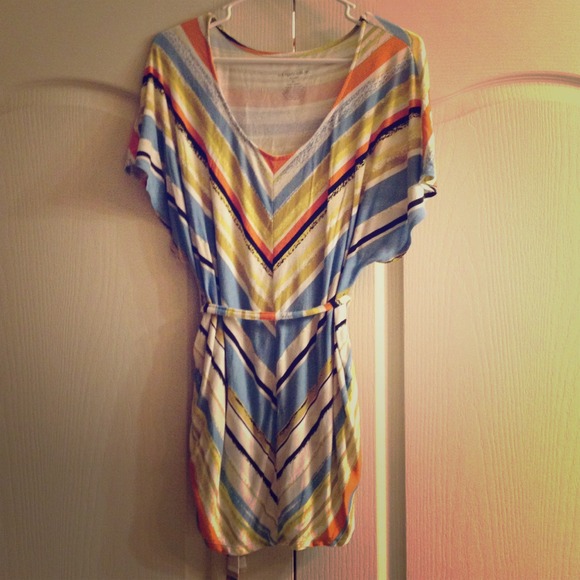 Striped maternity tunic or long shirt