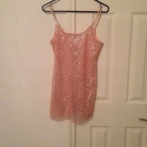 Belle Du Jour sequin tank dress/long top