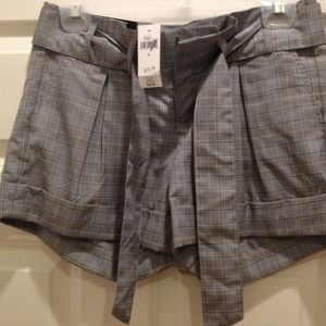 Banana Republic plaid dressy shorts.
