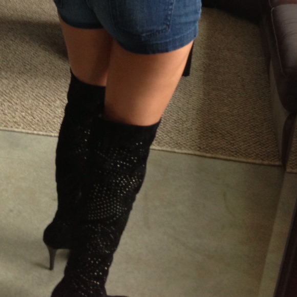 🚫 Bundled 🚫Tall Black Over The Knee High Heel - Picture 4 of 4