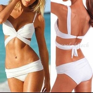 White Victoria secret inspired bikini