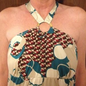 Torrid geometric keyhole maxi dress