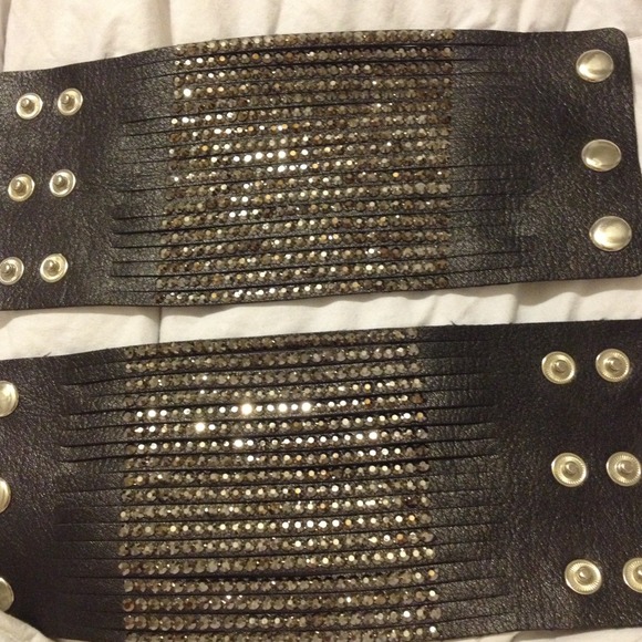 Sold !Swarovski crystal wristlets pair