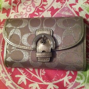 Silver Coach wallet
