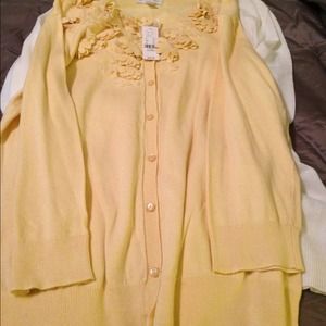 New York and company - 3 sweaters yellow cream