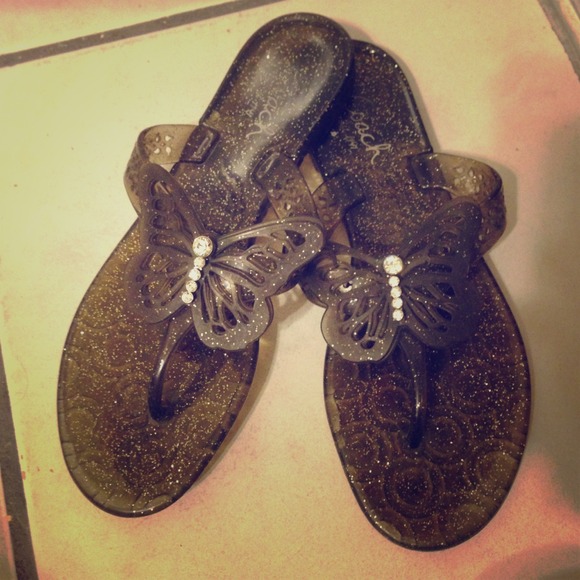 🔴SOLD🔴 Coach Butterfly Jelly Sandals Flats