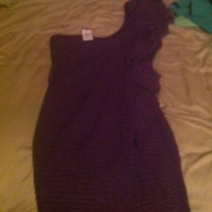 Sexy purple party dress