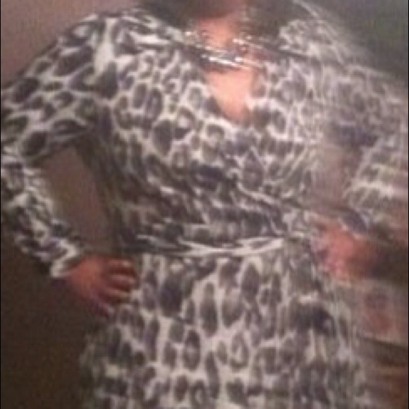 Black Leopard Dress