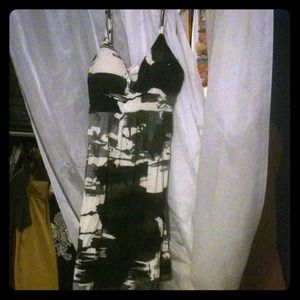 Black and white sundress