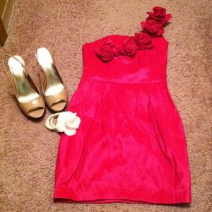 Hot pink dress