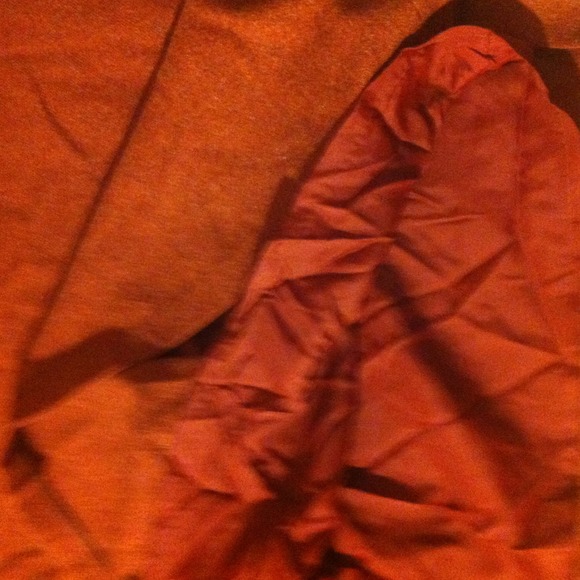 Brown wool lined Skirt with front pleat (Bin 4-048) - Picture 4 of 4