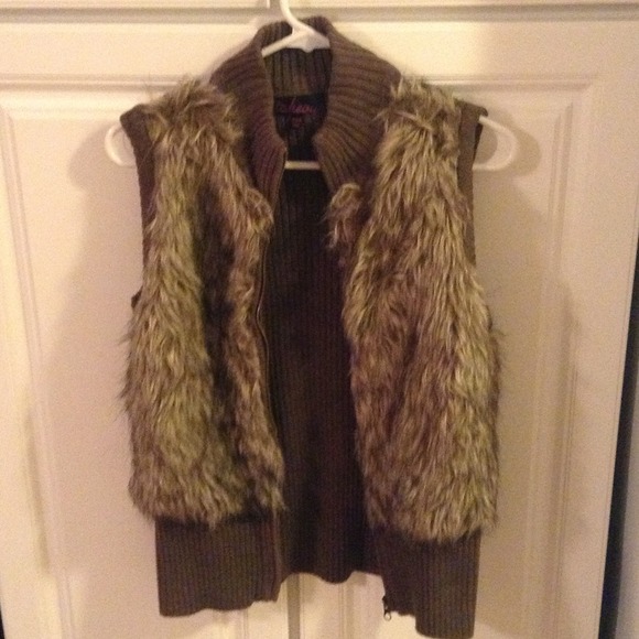 SOLD!!!!  Furry vest