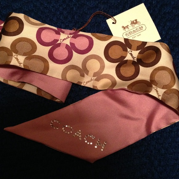 2 Coach 100% silk scarfs- custom bundle