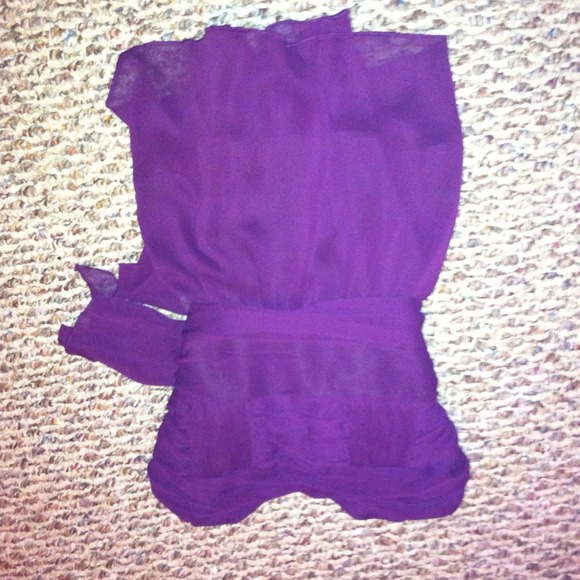 Chiffon strapless top