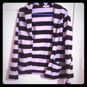 White and Black Cardigan