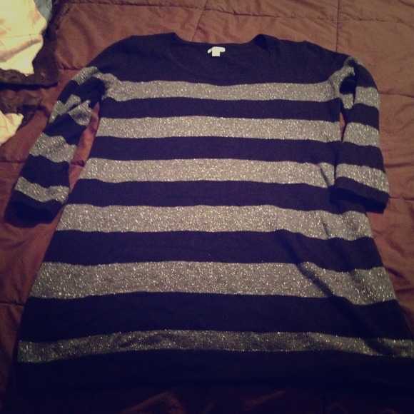 Black and silver sweater dress worn once