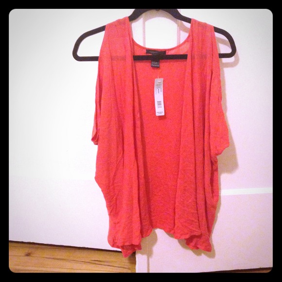 August Silk orange top size s/m