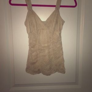 Beige lace top