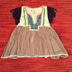 Free People sparkle top