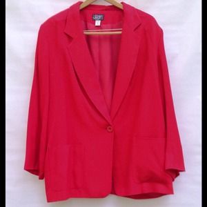Plus Size Red Blazer