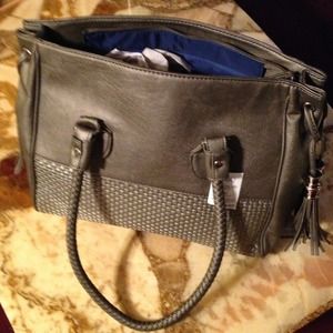 HUGE gray purse/bag NEW