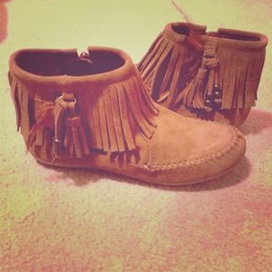 Fun, leather man, ankle boots