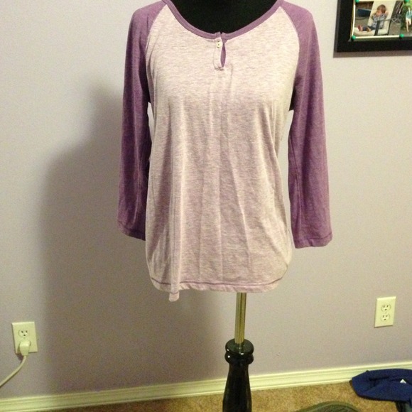 Purple baseball t-shirt