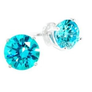 925 sterling silver Swarovski zirconia earrings