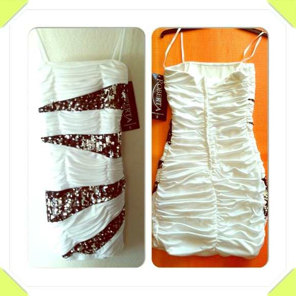 White fitted dress BRAND NEW! - Picture 1 of 1