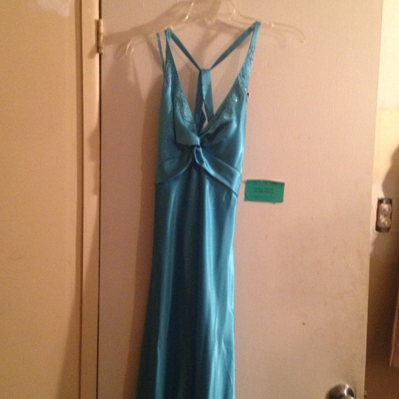 Turquoise formal dress