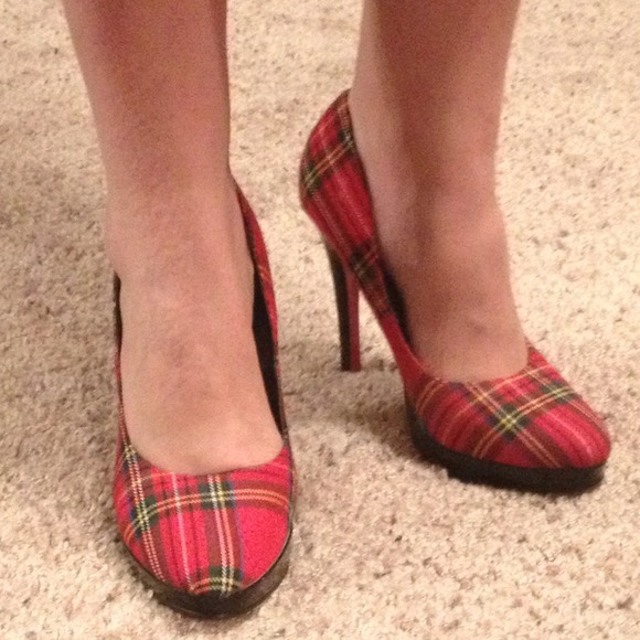 Plaid Tartan Heels