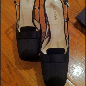 Prada Satin Dress Slingback