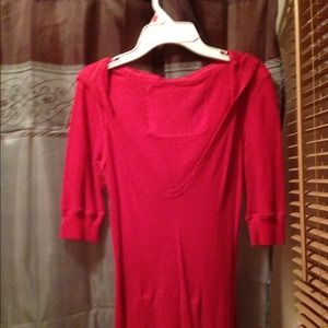 Abercrombie & Fitch 3/4 sleeve hooded shirt