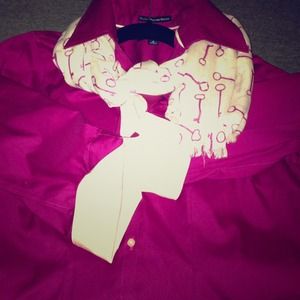 Gently used lands end flip cuff blouse