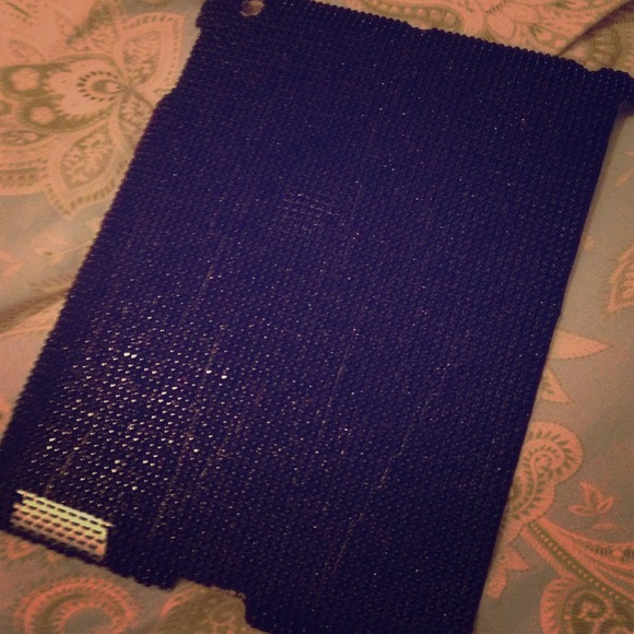 Cute black rhinestone iPad case!