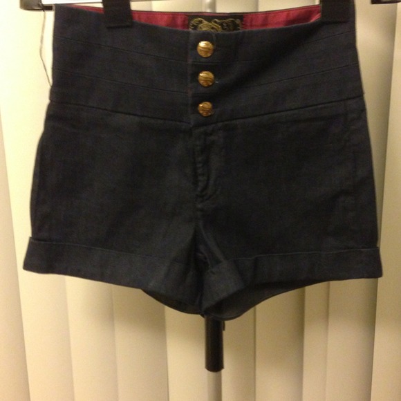 Bebe high waisted denim shorts